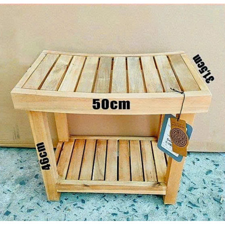 60-249845 Natural : Ghế Đôn , Ghế Tắm - Màu Tự Nhiên